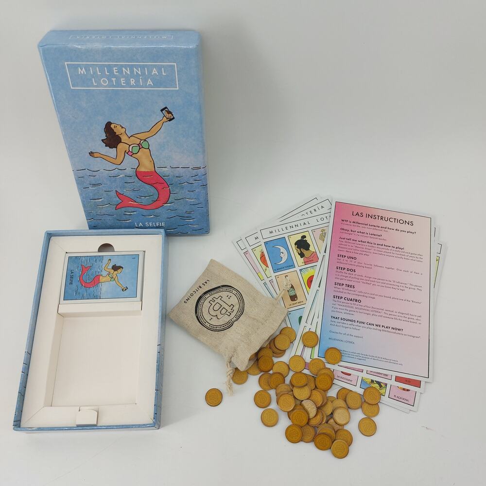 Millennial Loteria La Selfie Card Game Funny White Elephant